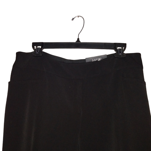 NWT Apt 9 Modern Fit Mid Rise Slimming Straight Black Tie Dress Pants Size 16W - Picture 8 of 10
